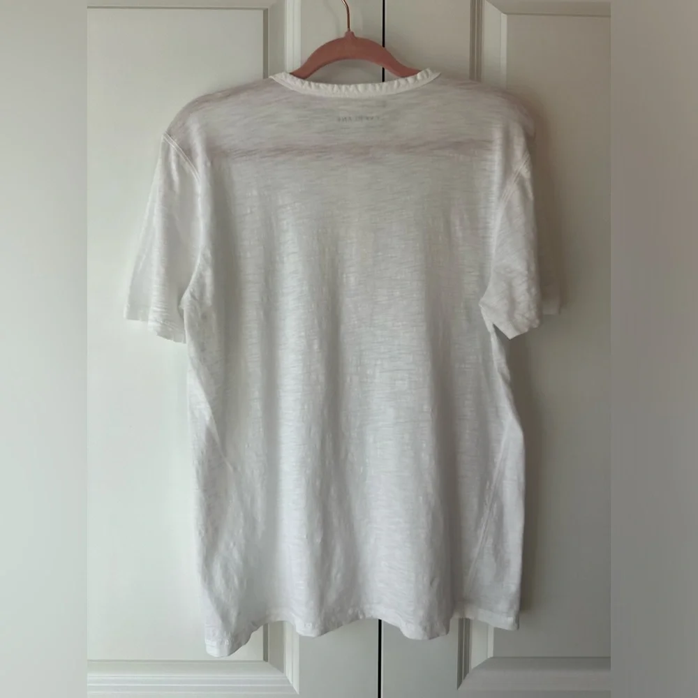 Everlane Men’s Cotton Slub Henley Short Sleeve White (Size L) - Picture 3 of 7